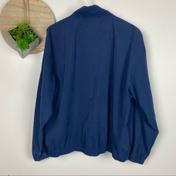 Eddie Bauer vintage navy zip pull over windbreaker - Picture 4 of 5